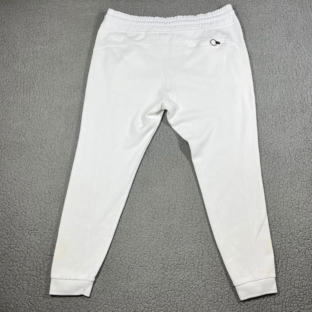 Nike Court Tennis Joggers Women's XL White Cotton Blend Mesh‎ Pants 894871-100